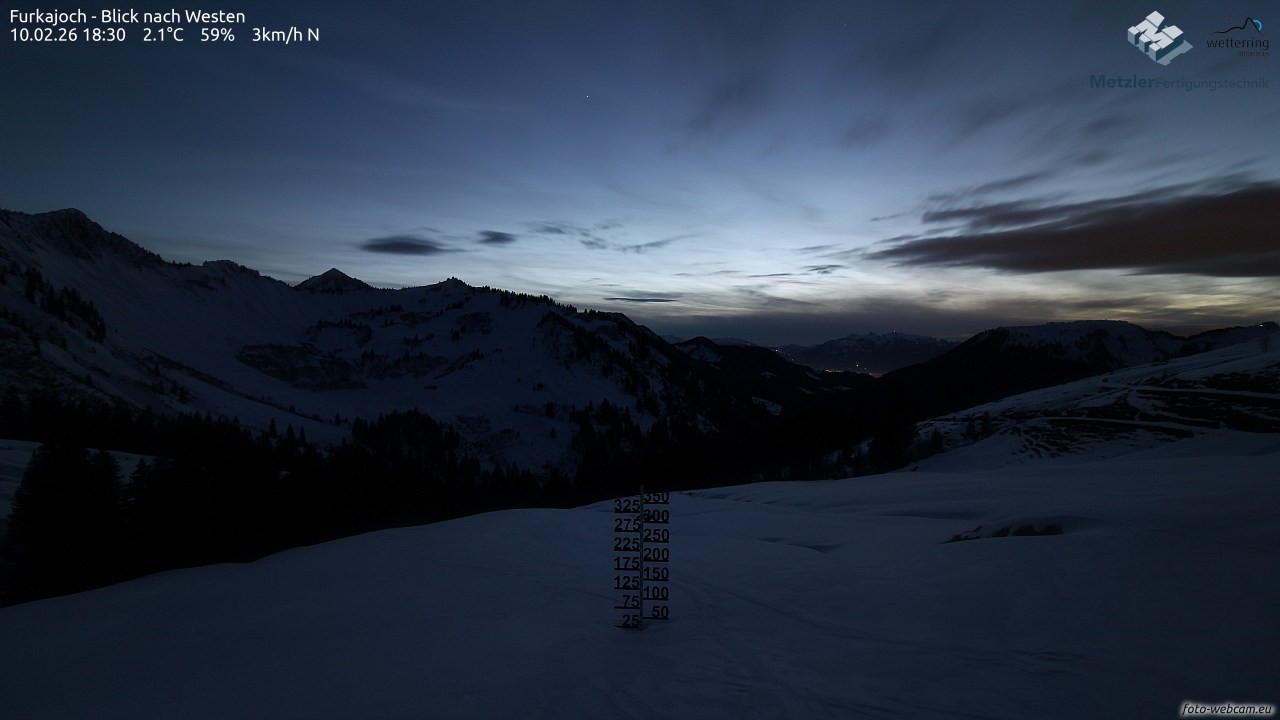 Archiv Foto Webcam Furkajoch - West