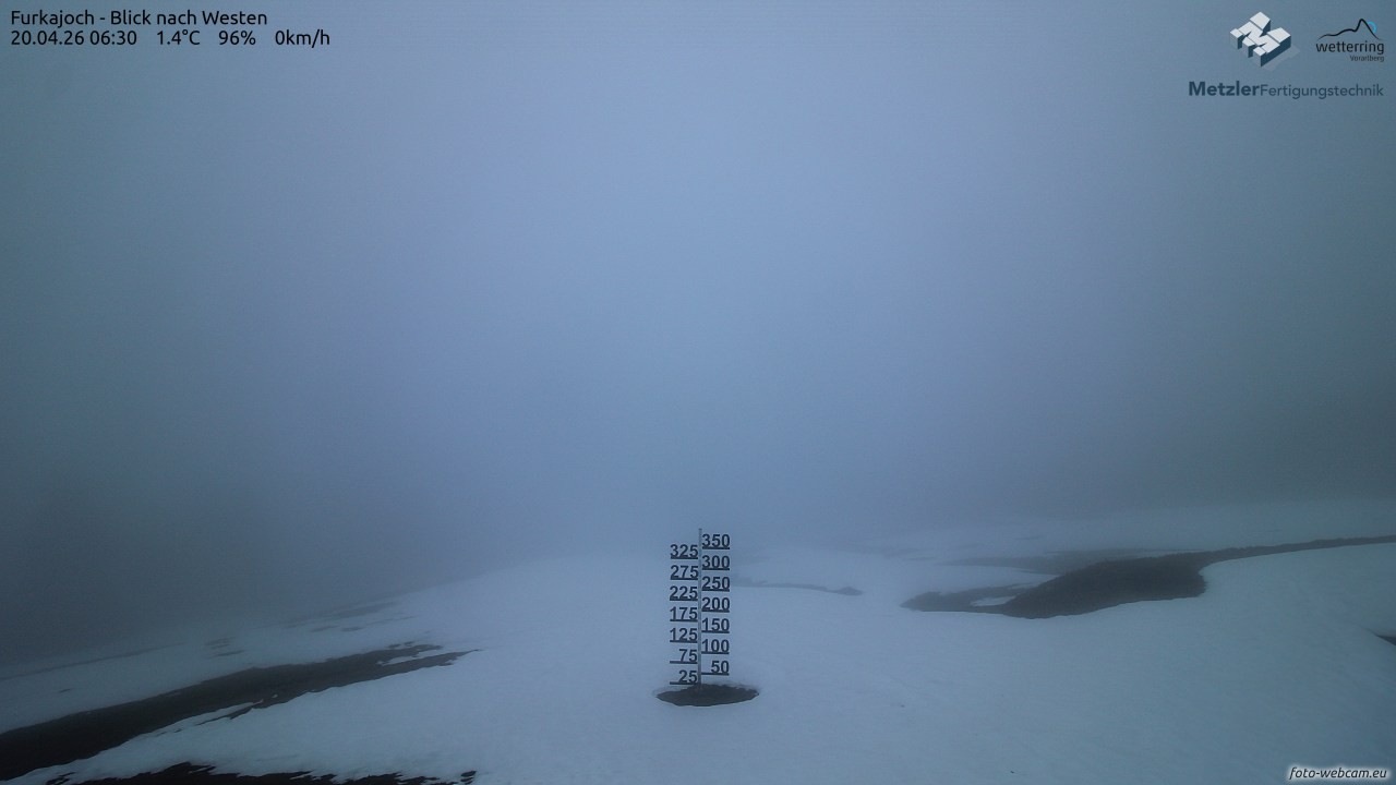 Archiv Foto Webcam Furkajoch - West