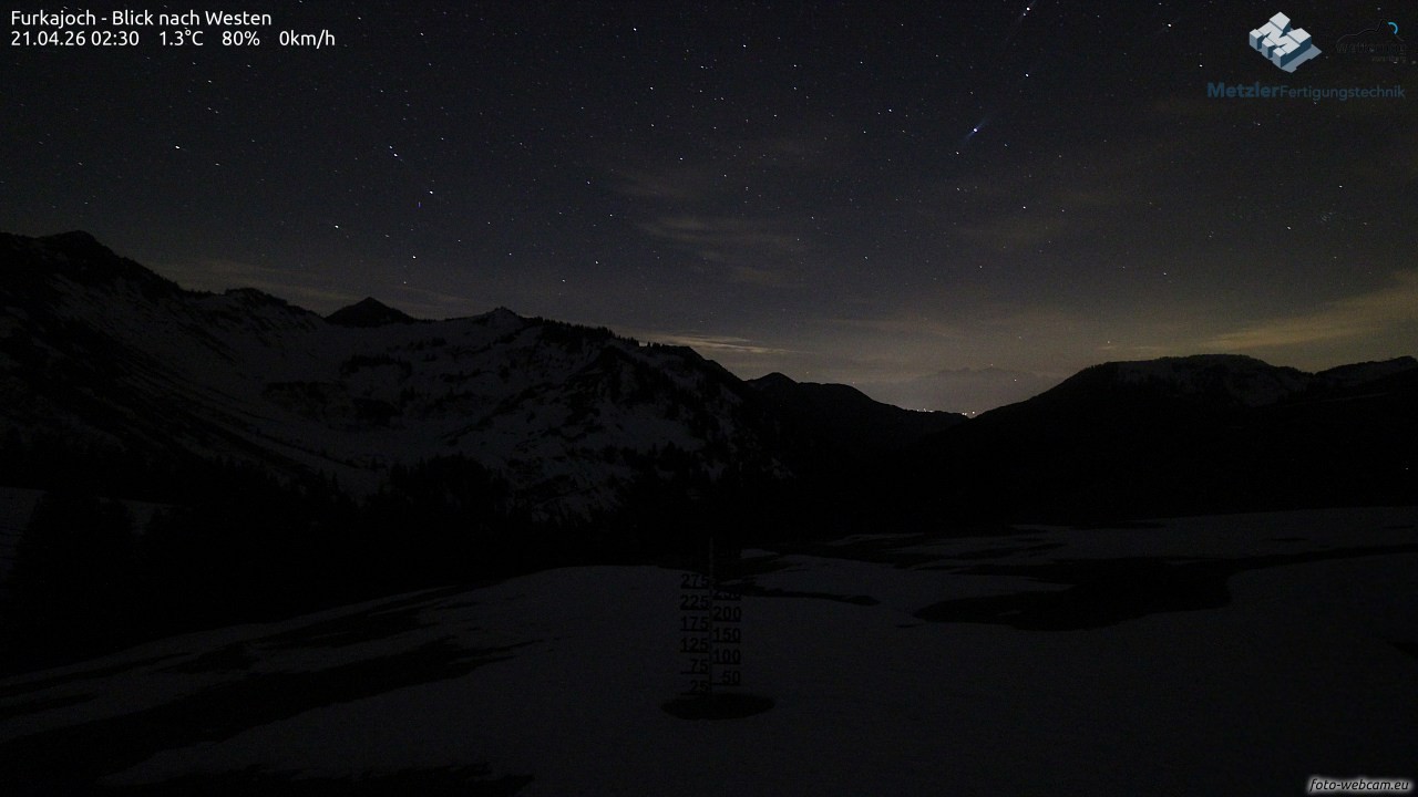 Archiv Foto Webcam Furkajoch - West