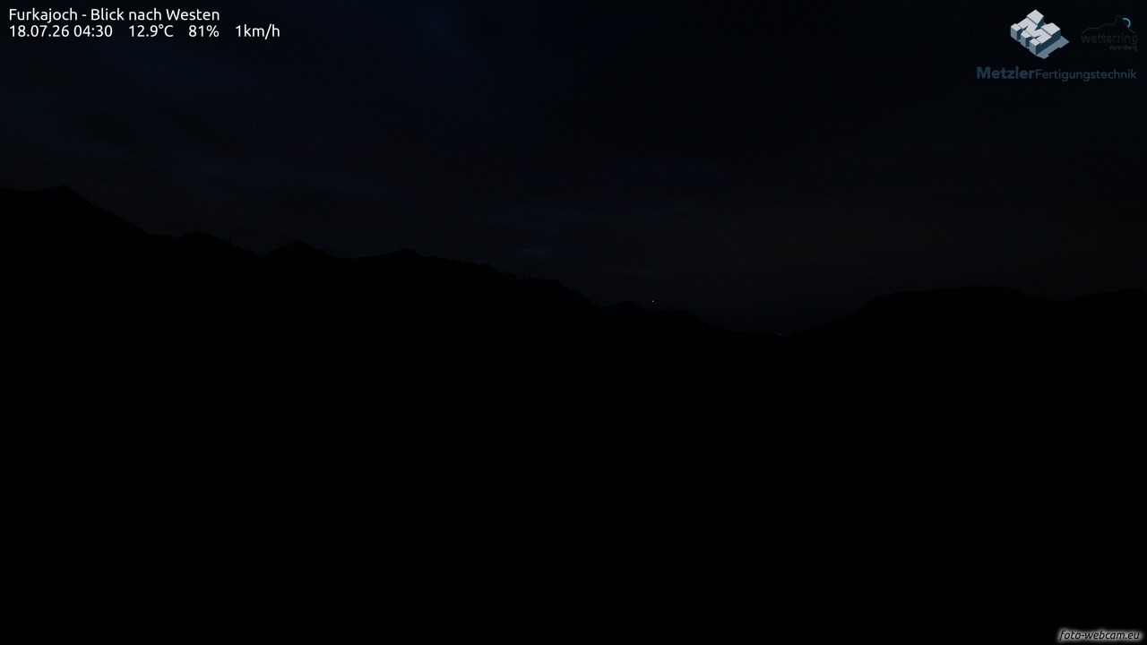 Archiv Foto Webcam Furkajoch - West