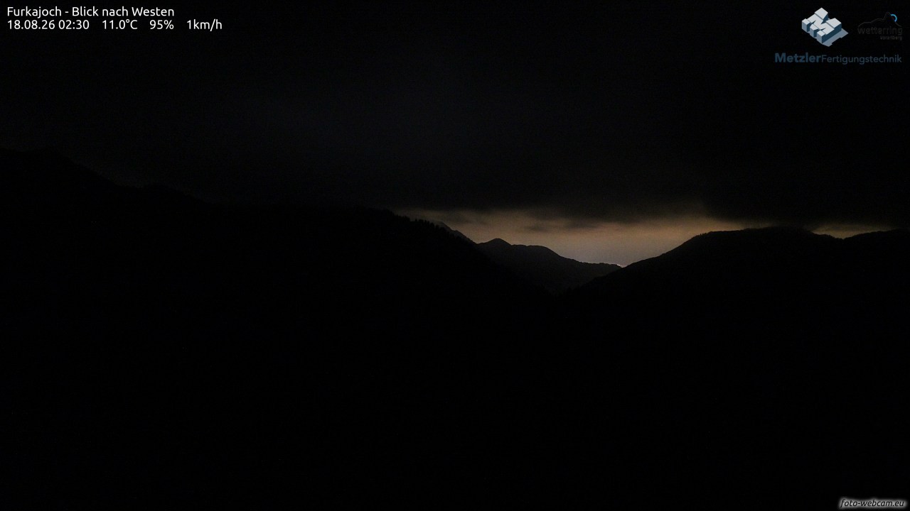 Archiv Foto Webcam Furkajoch - West