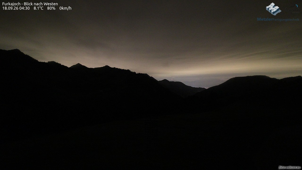 Archiv Foto Webcam Furkajoch - West