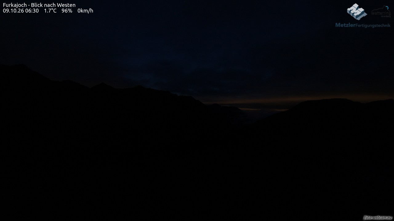 Archiv Foto Webcam Furkajoch - West