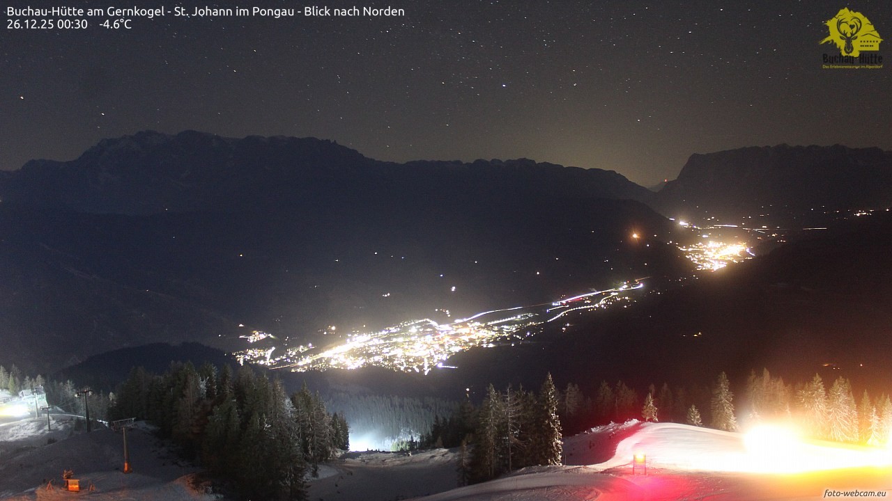Archiv Foto Webcam Buchau-Hütte am Gernkogel - St. Johann