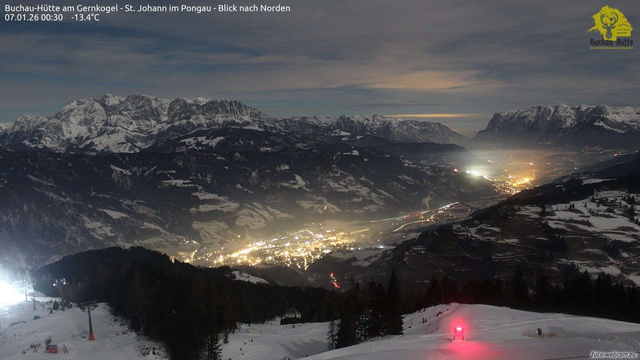 Archived image Webcam Gernkogel - View to the North