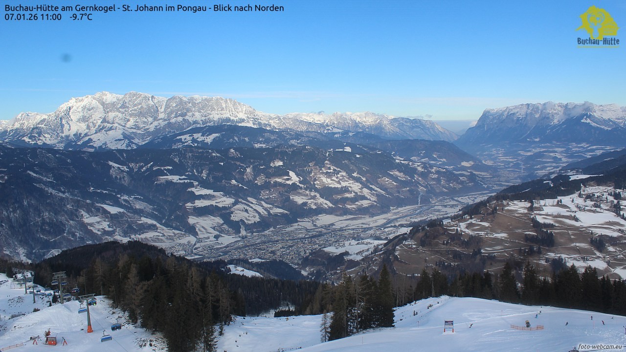 Archived image Webcam Gernkogel - View to the North