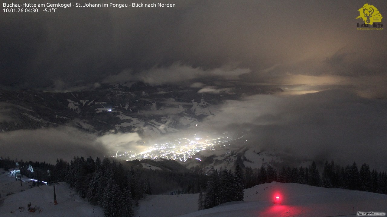 Archiv Foto Webcam Buchau-Hütte am Gernkogel - St. Johann