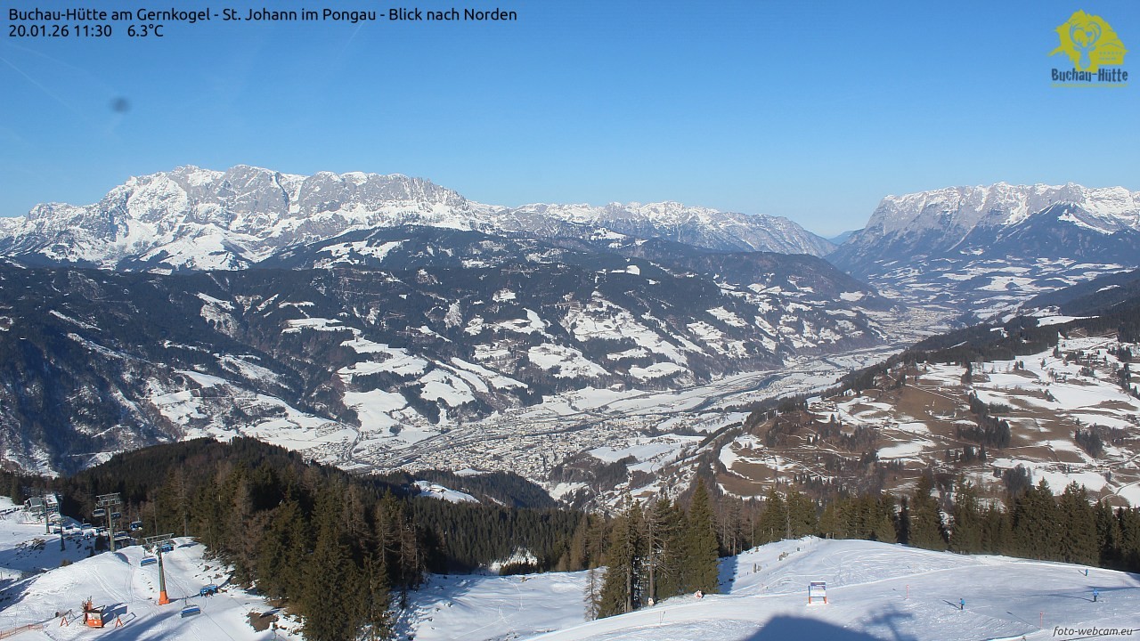 Archived image Webcam Gernkogel - View to the North