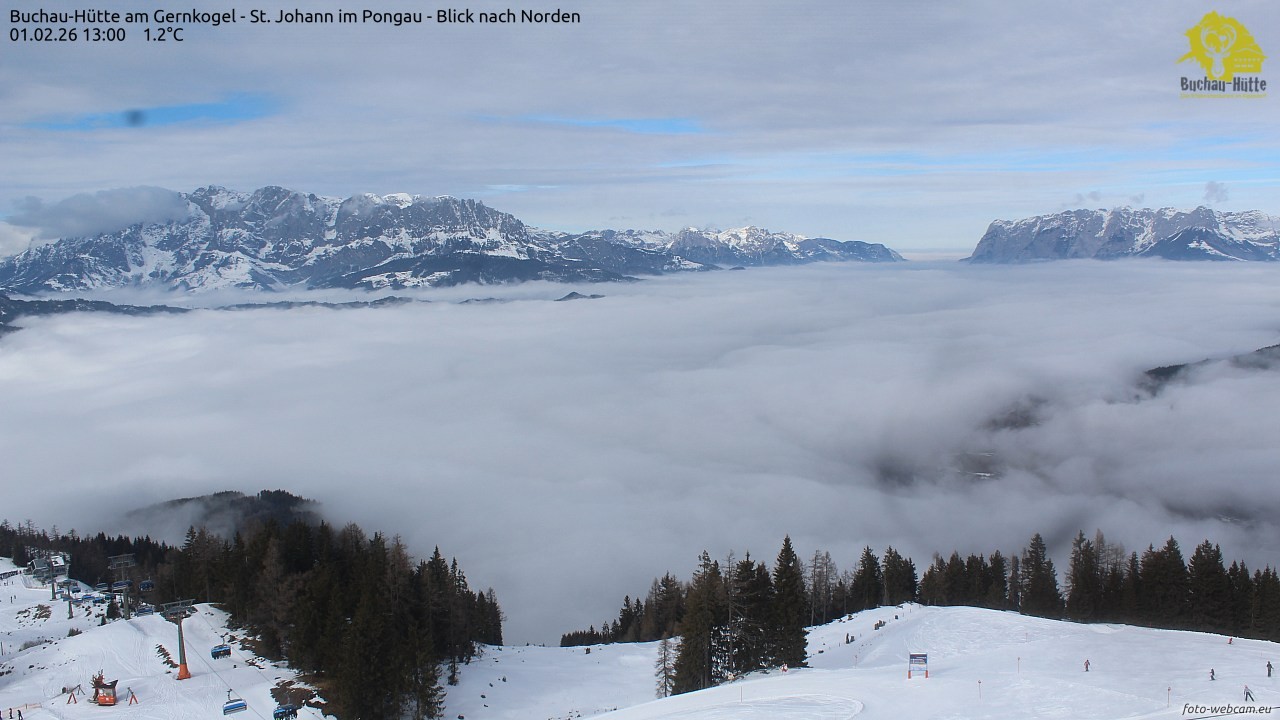 Archiv Foto Webcam Buchau-Hütte am Gernkogel - St. Johann