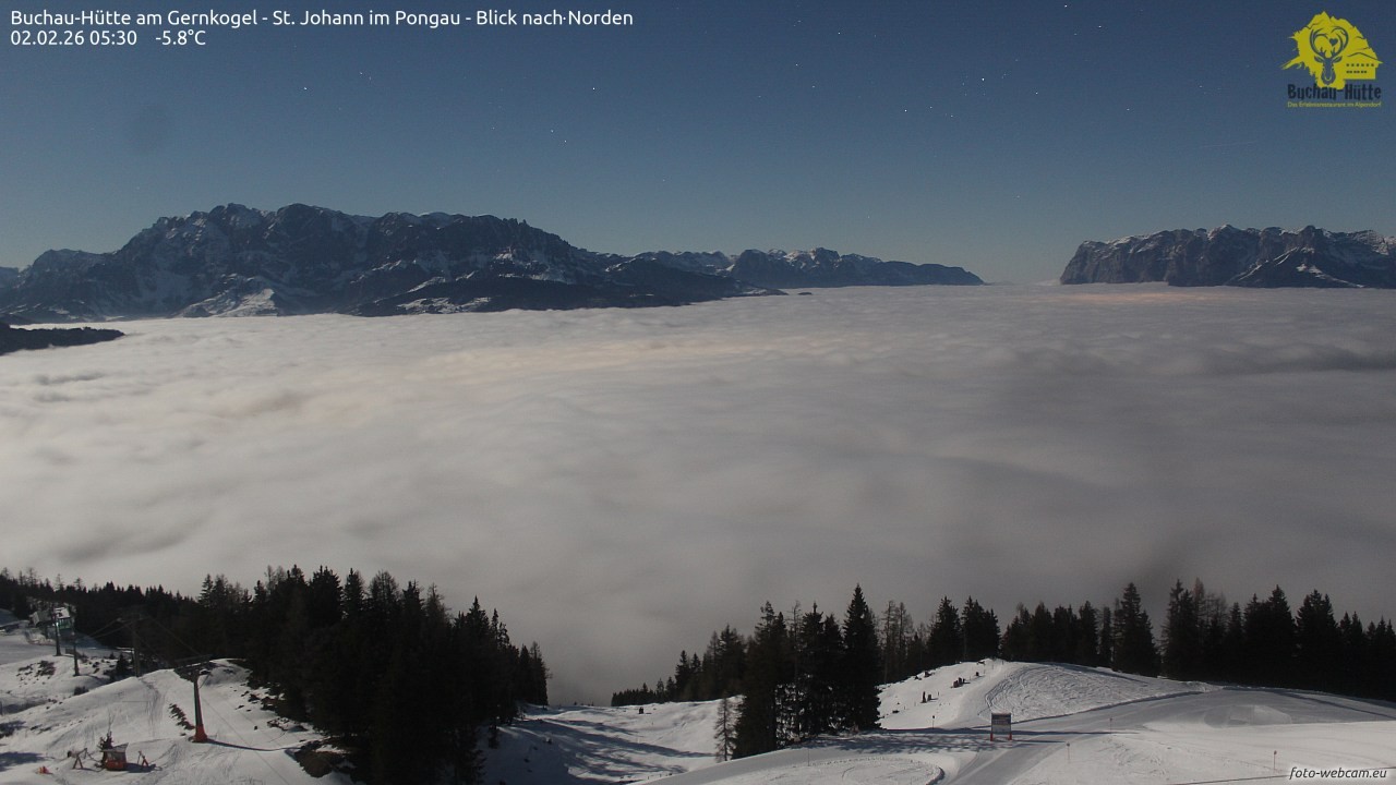 Archiv Foto Webcam Buchau-Hütte am Gernkogel - St. Johann