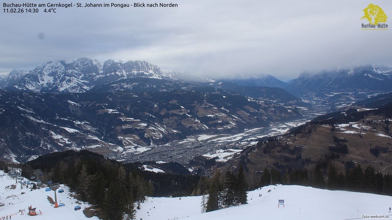 Archiv Foto Webcam Buchau-Hütte am Gernkogel - St. Johann