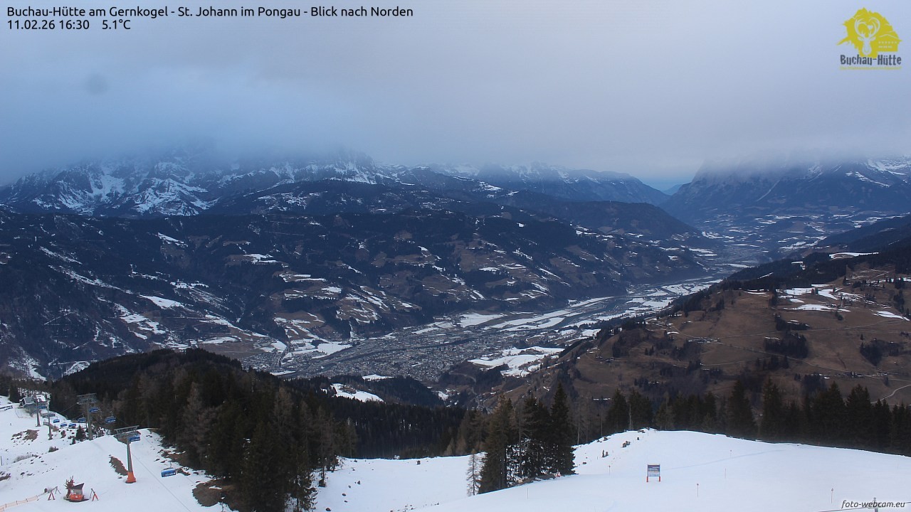 Archiv Foto Webcam Buchau-Hütte am Gernkogel - St. Johann