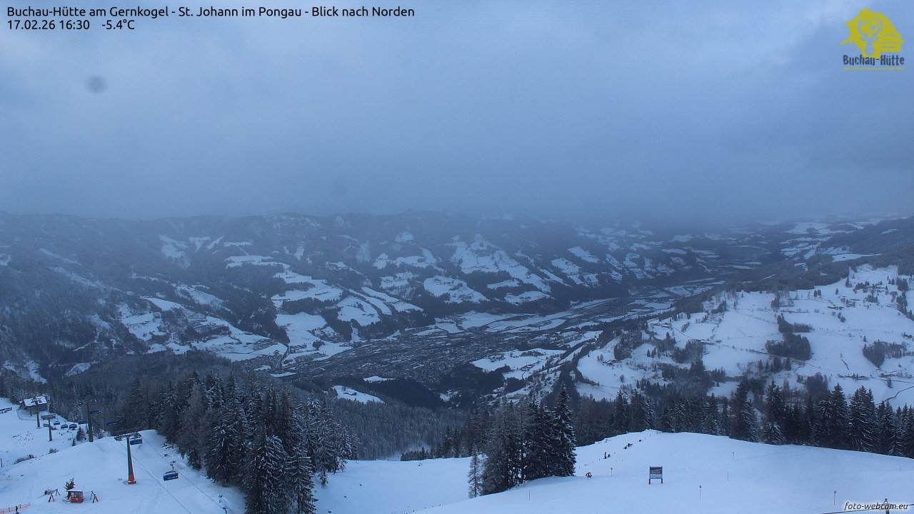 Archiv Foto Webcam Buchau-Hütte am Gernkogel - St. Johann