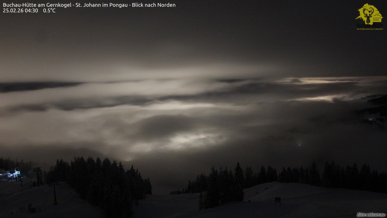 Archiv Foto Webcam Buchau-Hütte am Gernkogel - St. Johann