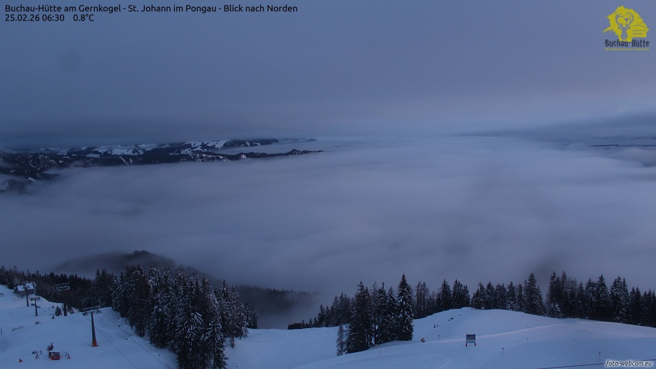Archiv Foto Webcam Buchau-Hütte am Gernkogel - St. Johann