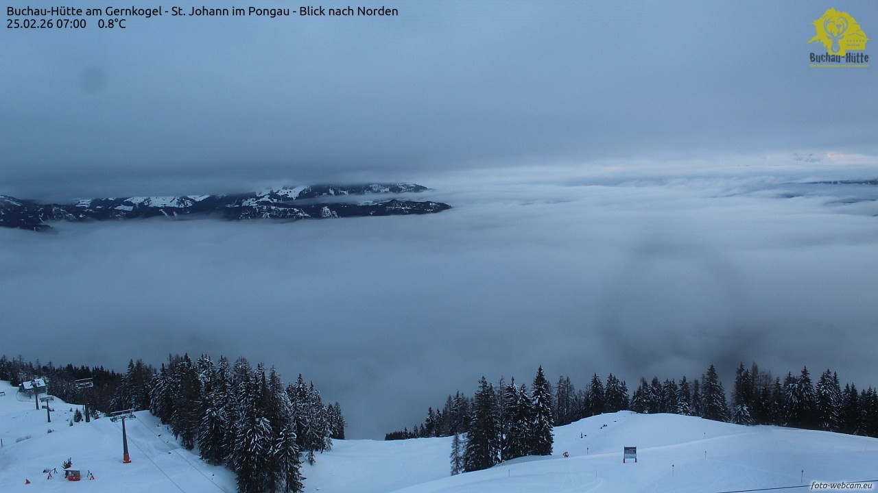 Archiv Foto Webcam Buchau-Hütte am Gernkogel - St. Johann