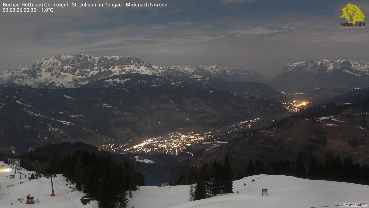 Archiv Foto Webcam Buchau-Hütte am Gernkogel - St. Johann