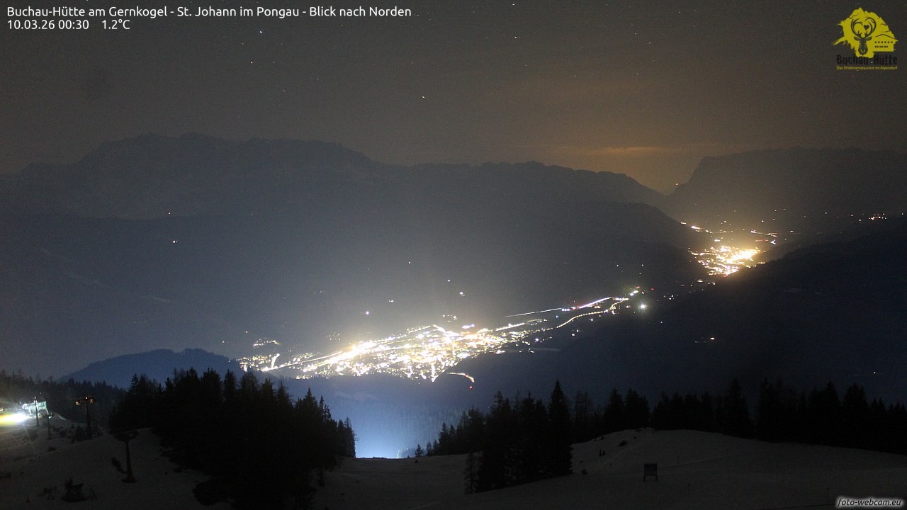 Archiv Foto Webcam Buchau-Hütte am Gernkogel - St. Johann