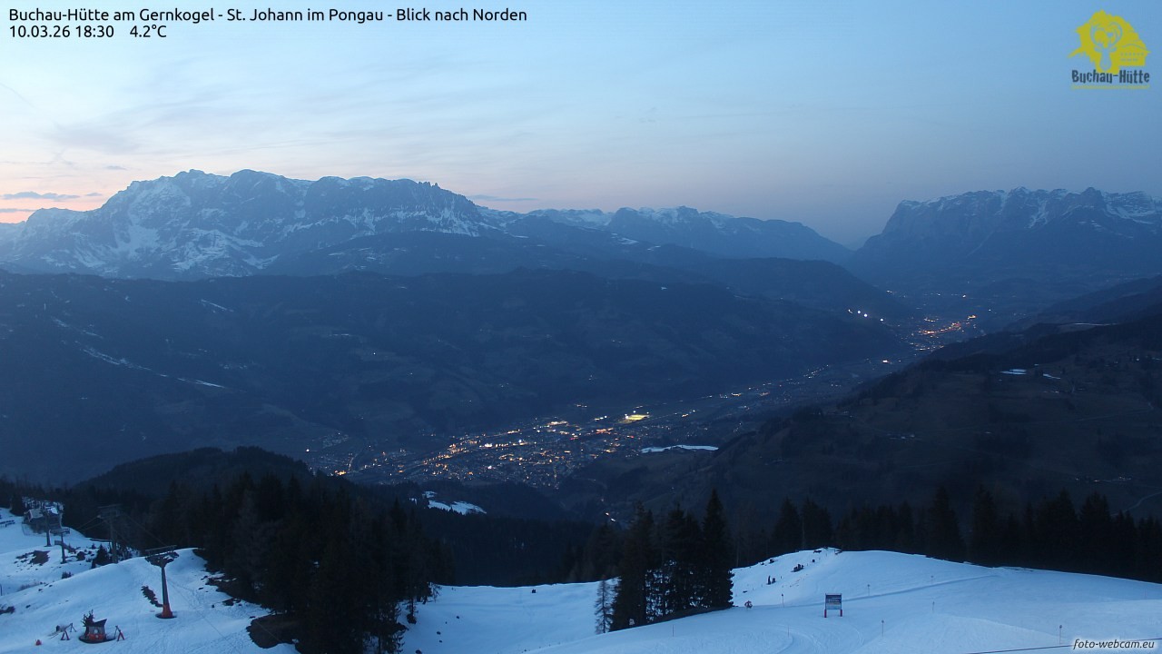 Archiv Foto Webcam Buchau-Hütte am Gernkogel - St. Johann