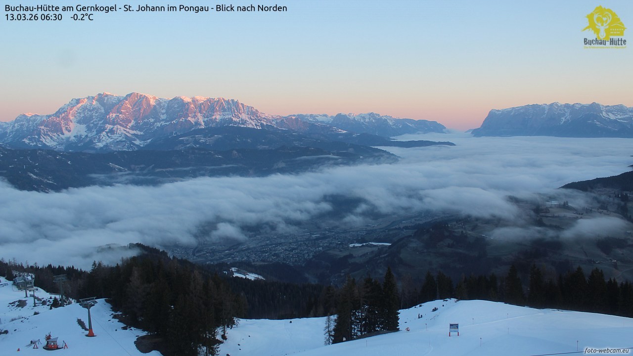 Archived image Webcam Gernkogel - View to the North