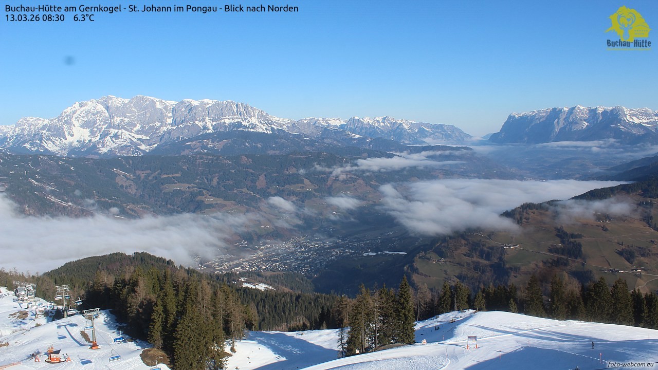 Archived image Webcam Gernkogel - View to the North