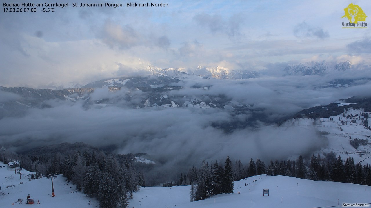 Archived image Webcam Gernkogel - View to the North