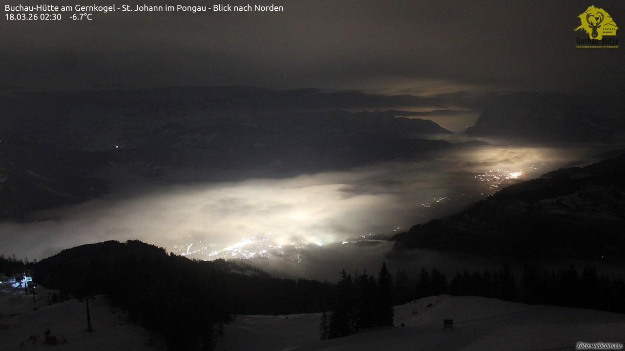 Archiv Foto Webcam Buchau-Hütte am Gernkogel - St. Johann