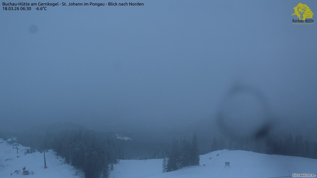 Archiv Foto Webcam Buchau-Hütte am Gernkogel - St. Johann
