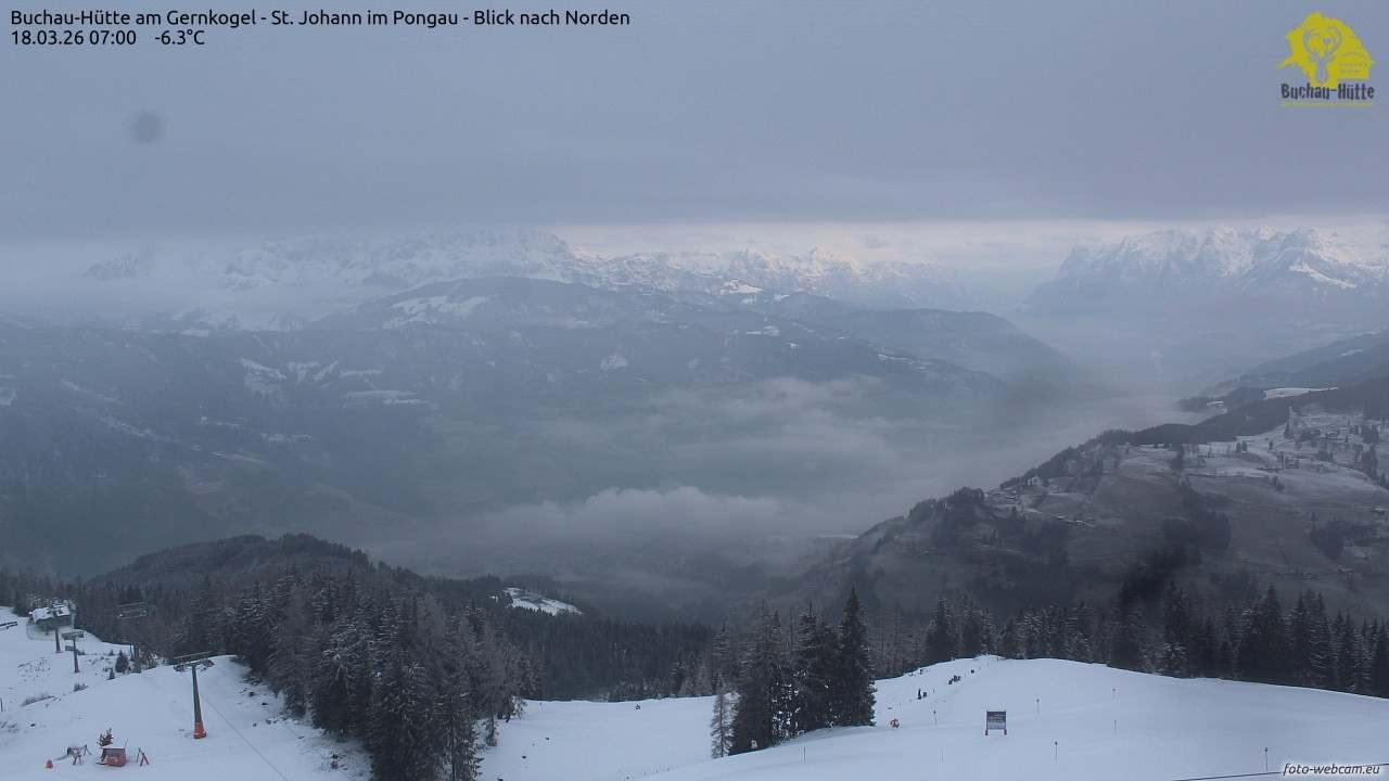 Archiv Foto Webcam Buchau-Hütte am Gernkogel - St. Johann