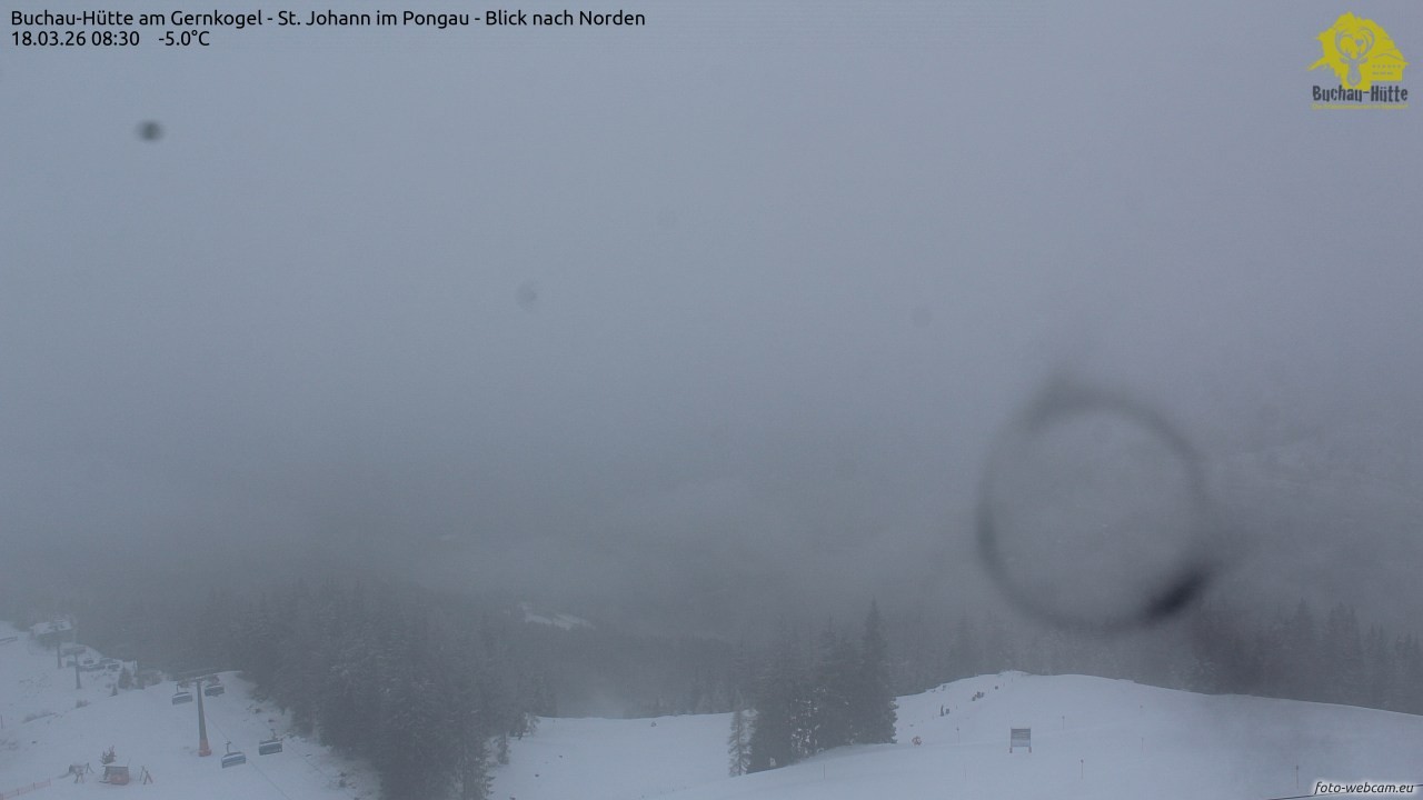 Archiv Foto Webcam Buchau-Hütte am Gernkogel - St. Johann