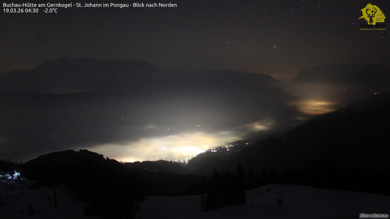Archiv Foto Webcam Buchau-Hütte am Gernkogel - St. Johann