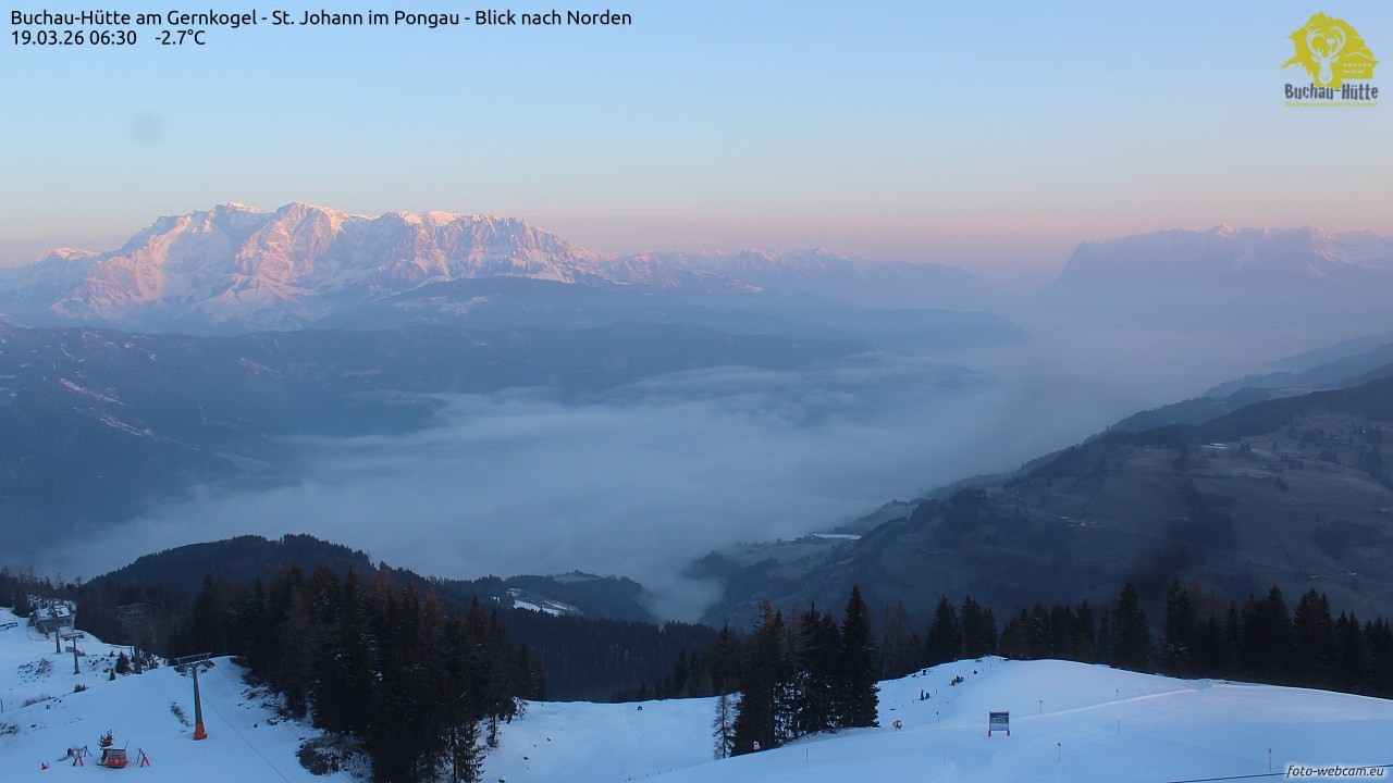 Archiv Foto Webcam Buchau-Hütte am Gernkogel - St. Johann