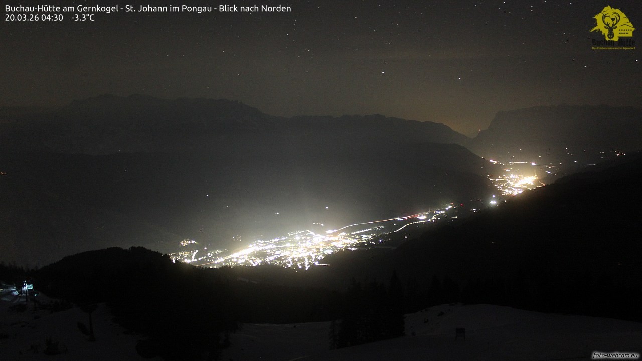 Archiv Foto Webcam Buchau-Hütte am Gernkogel - St. Johann