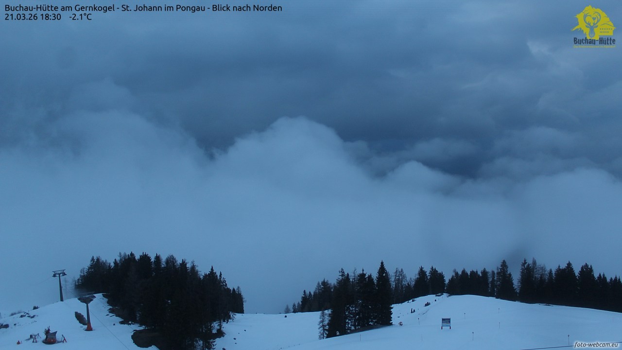 Archiv Foto Webcam Buchau-Hütte am Gernkogel - St. Johann