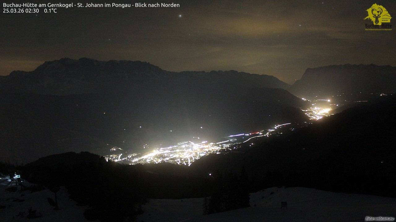 Archiv Foto Webcam Buchau-Hütte am Gernkogel - St. Johann