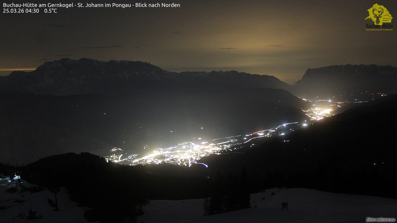 Archiv Foto Webcam Buchau-Hütte am Gernkogel - St. Johann