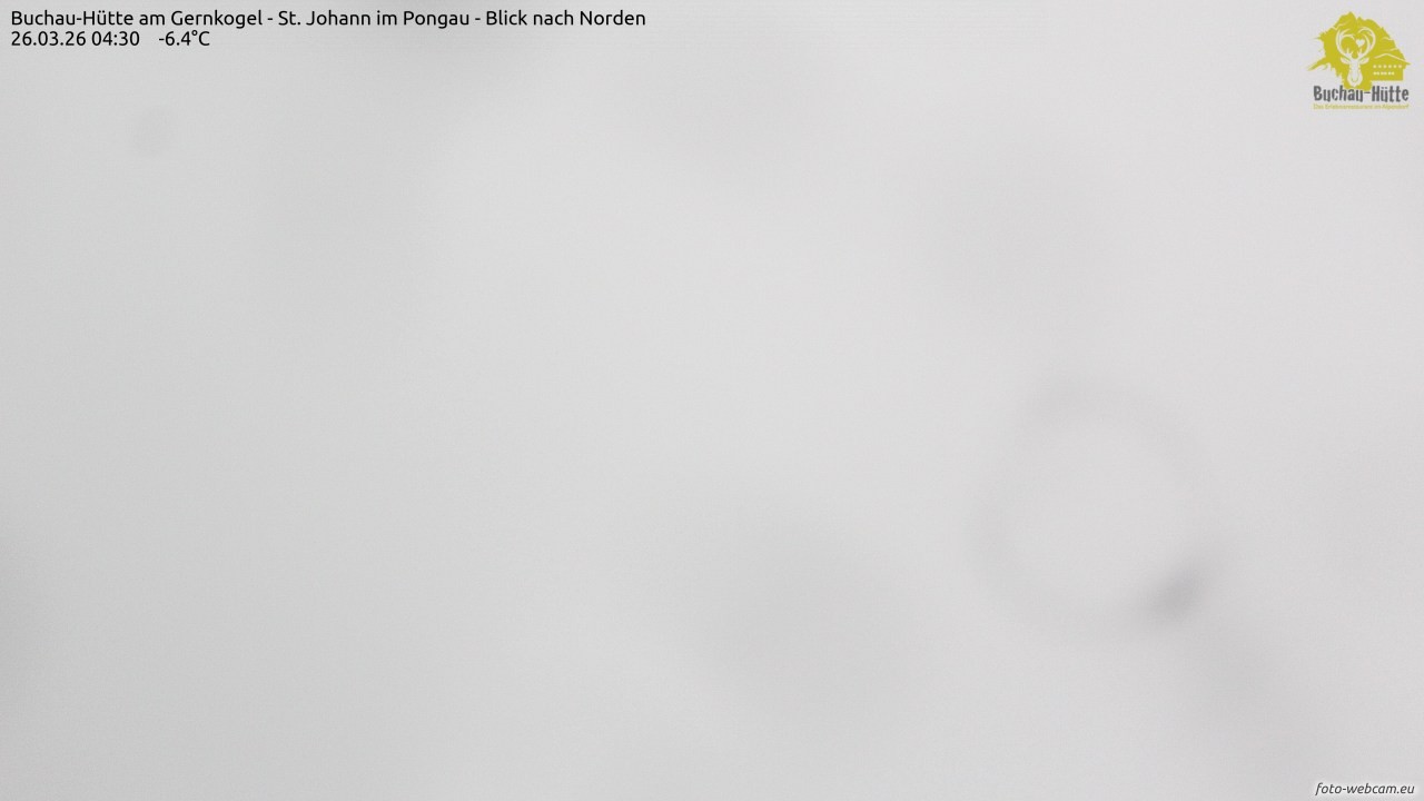 Archiv Foto Webcam Buchau-Hütte am Gernkogel - St. Johann
