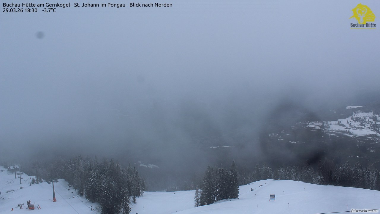 Archiv Foto Webcam Buchau-Hütte am Gernkogel - St. Johann