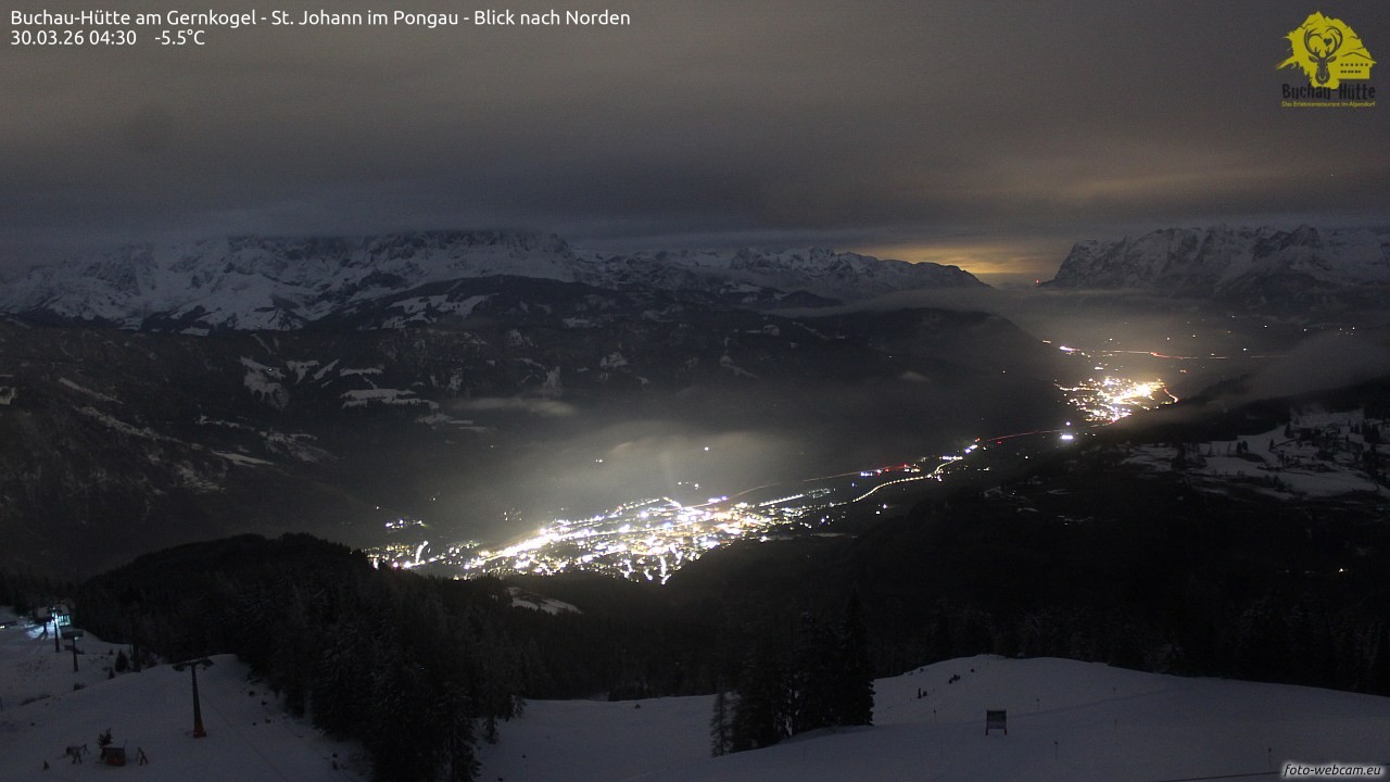 Archived image Webcam Gernkogel - View to the North