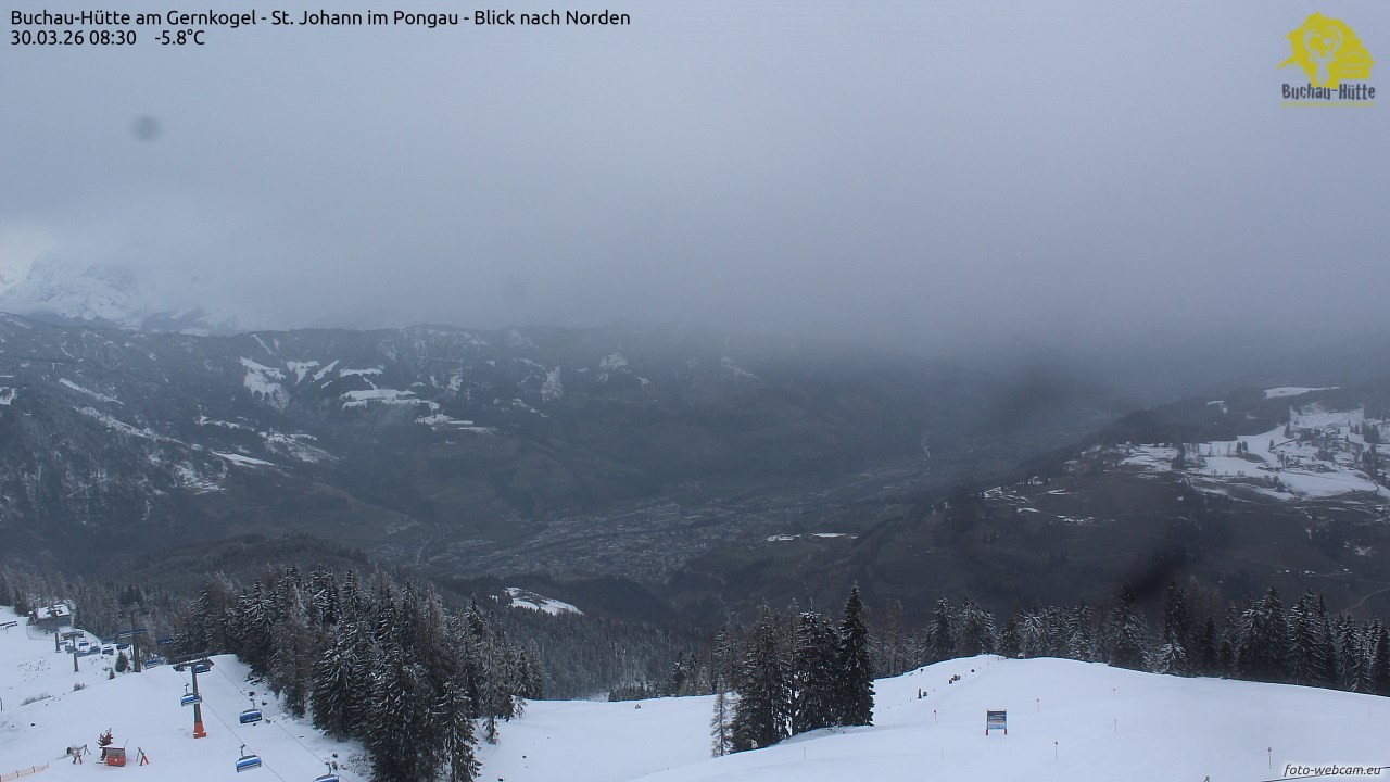 Archived image Webcam Gernkogel - View to the North