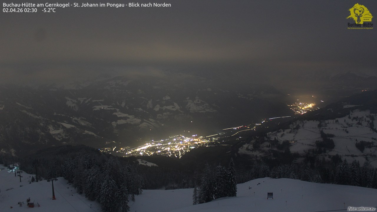 Archiv Foto Webcam Buchau-Hütte am Gernkogel - St. Johann