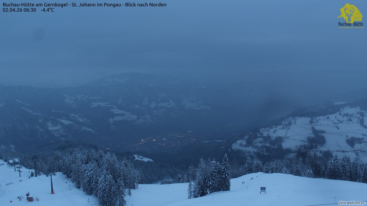 Archiv Foto Webcam Buchau-Hütte am Gernkogel - St. Johann