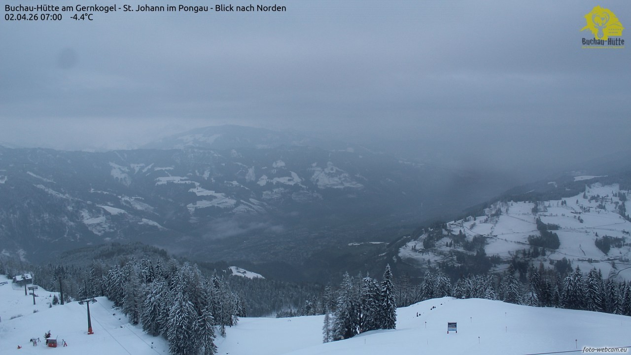 Archiv Foto Webcam Buchau-Hütte am Gernkogel - St. Johann
