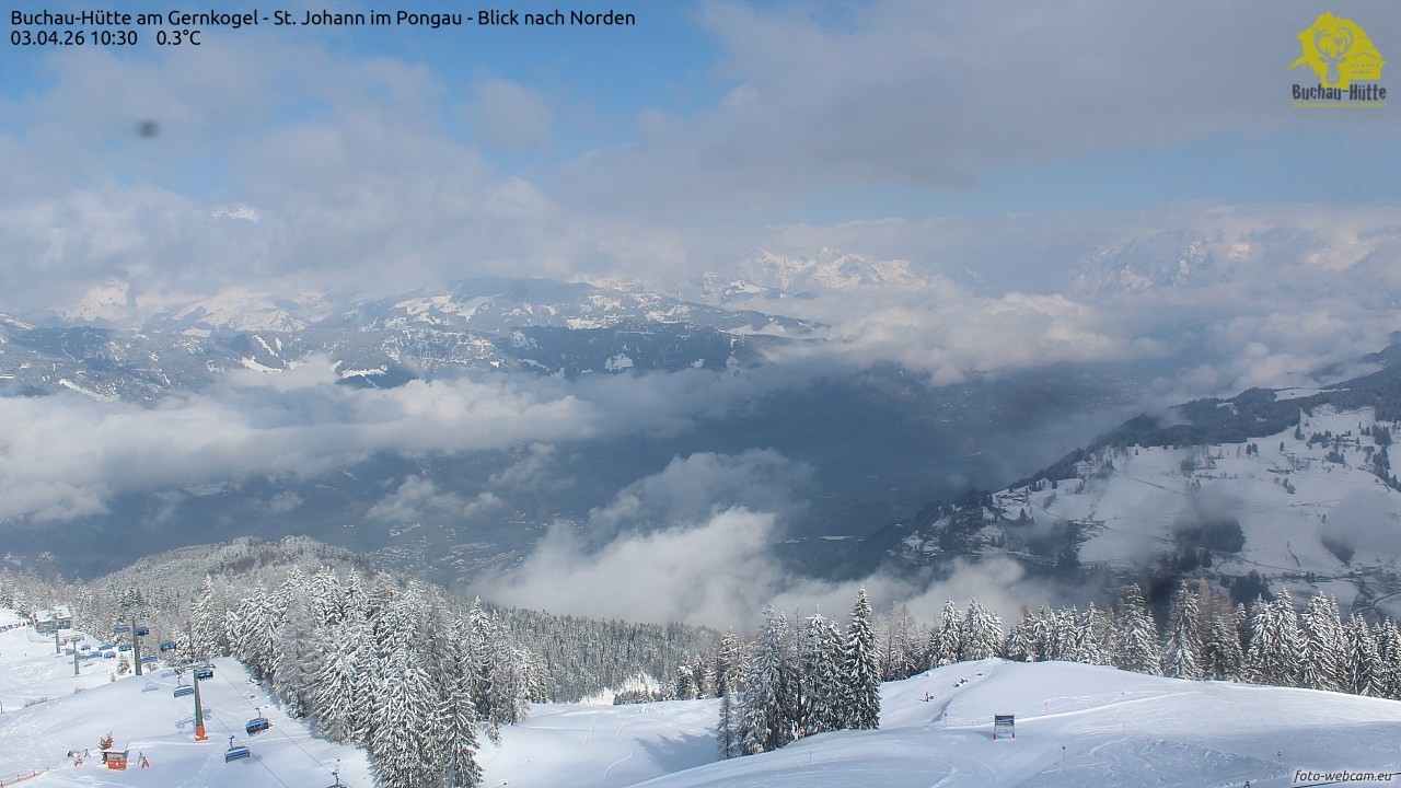 Archiv Foto Webcam Buchau-Hütte am Gernkogel - St. Johann