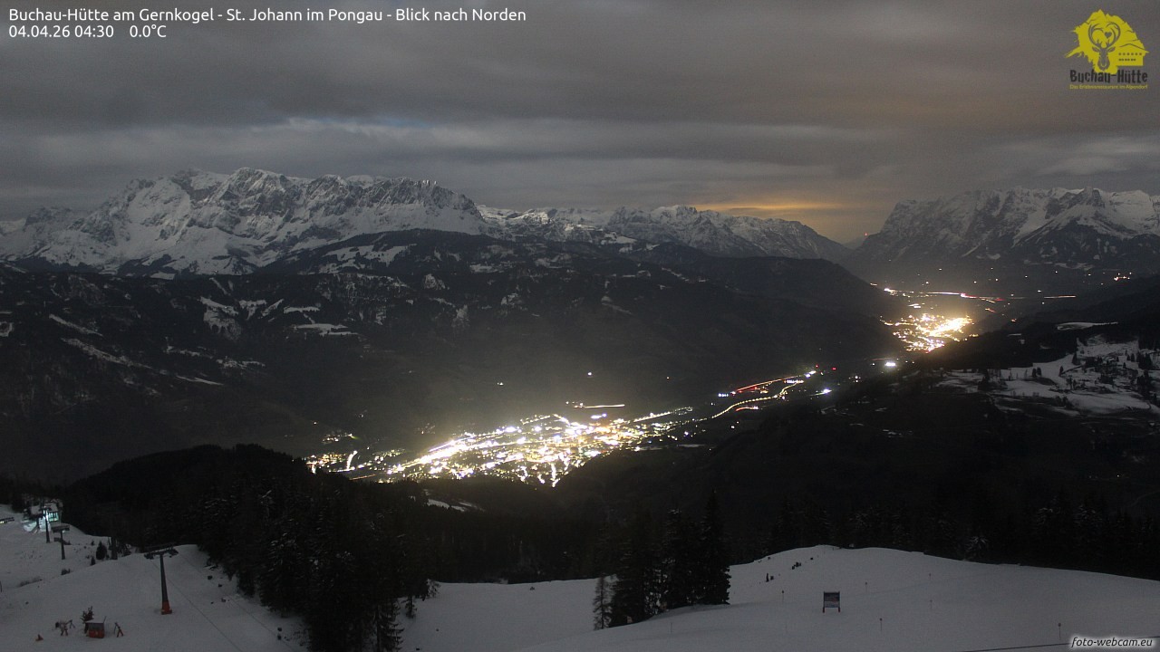 Archiv Foto Webcam Buchau-Hütte am Gernkogel - St. Johann