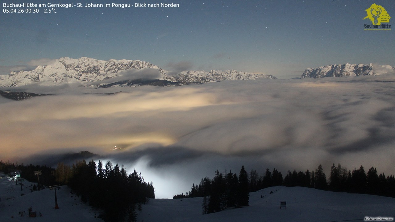 Archiv Foto Webcam Buchau-Hütte am Gernkogel - St. Johann