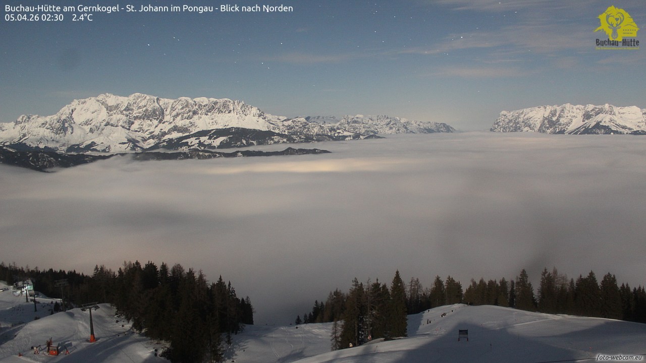 Archiv Foto Webcam Buchau-Hütte am Gernkogel - St. Johann