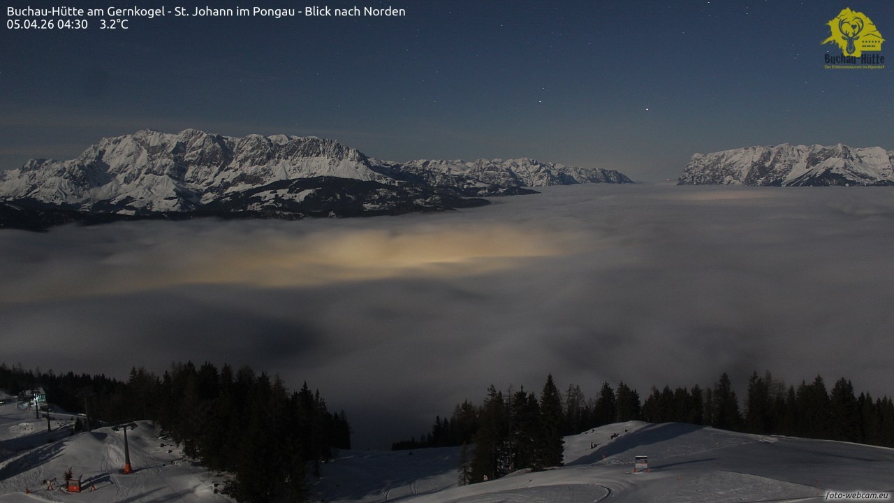Archiv Foto Webcam Buchau-Hütte am Gernkogel - St. Johann