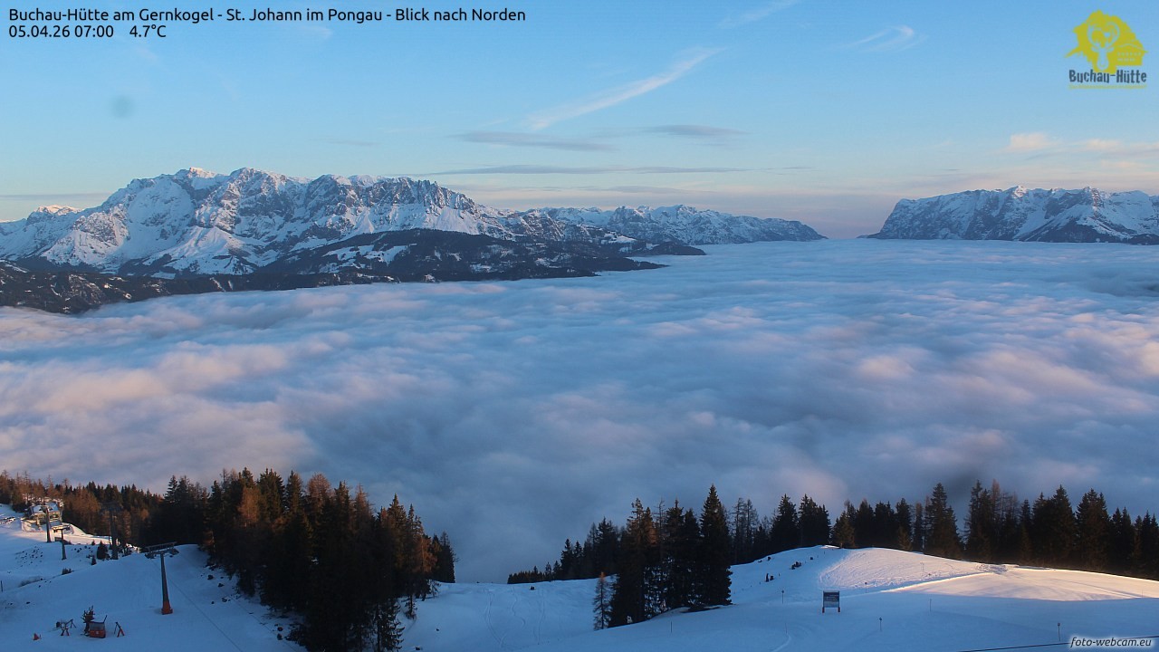 Archiv Foto Webcam Buchau-Hütte am Gernkogel - St. Johann