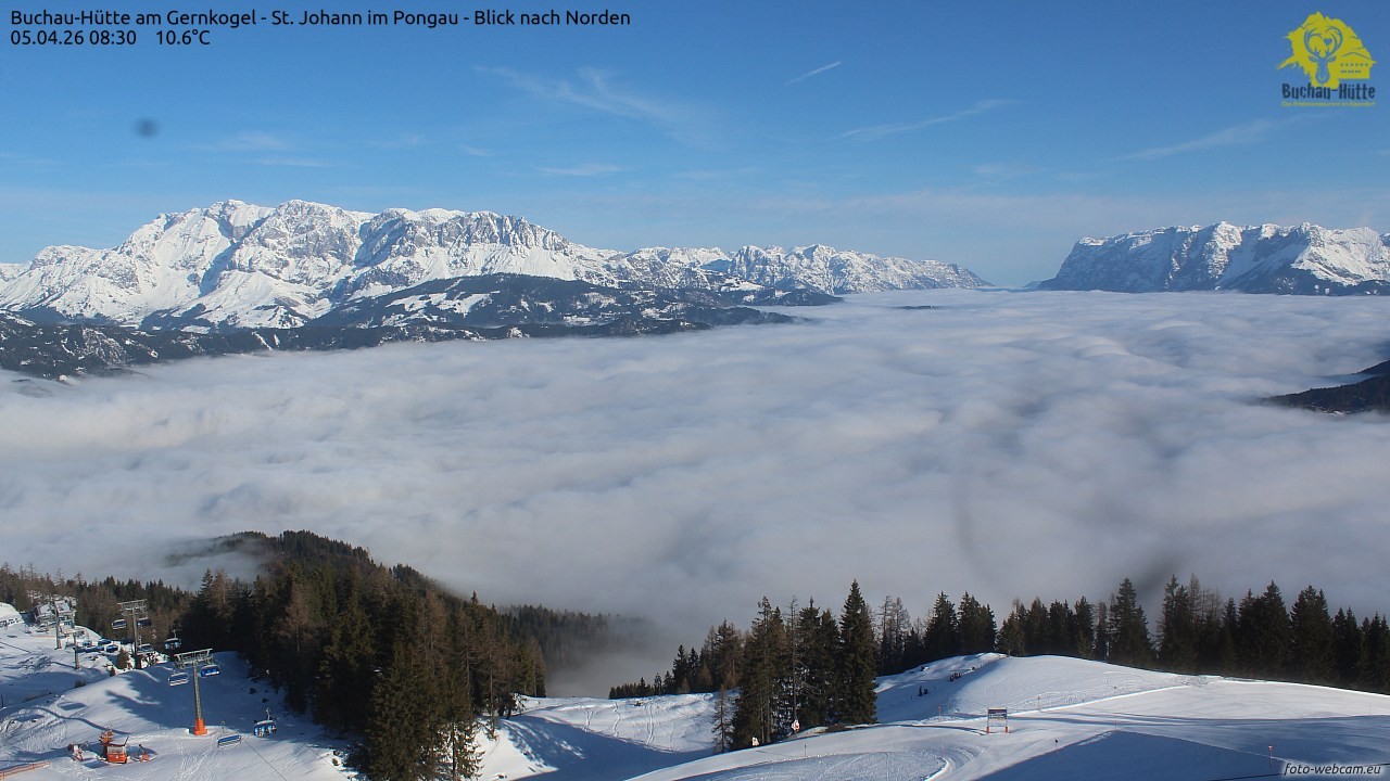 Archiv Foto Webcam Buchau-Hütte am Gernkogel - St. Johann